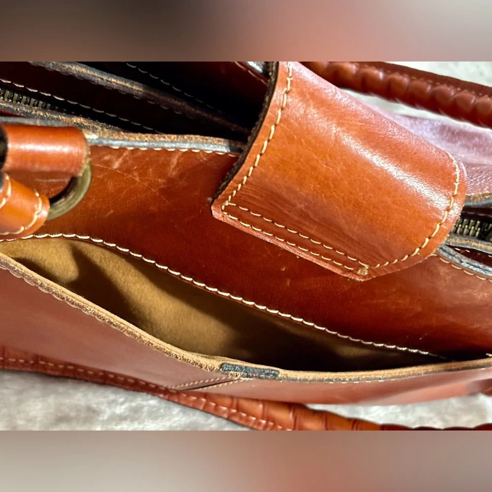 Patricia Nash Leather Purse | Color: cognac | Size: Medium - Picture 9 of 10